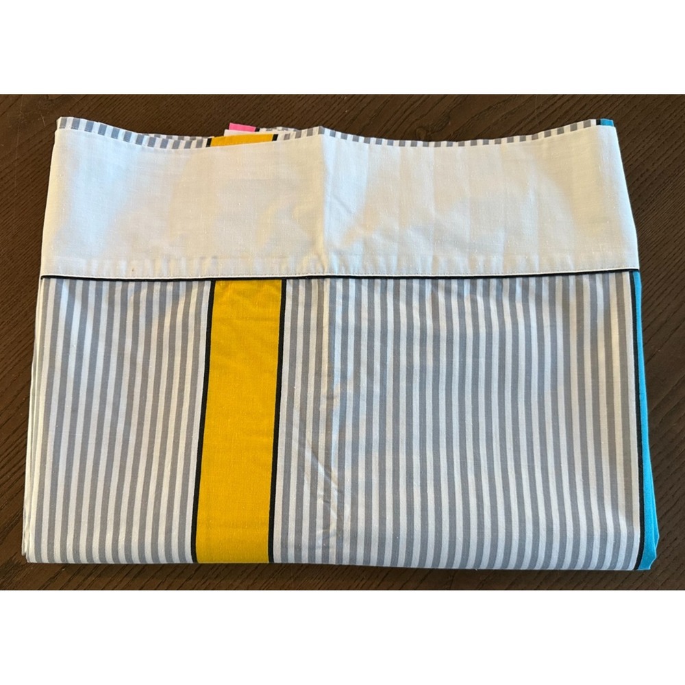 Vintage Cannon Royal Family Red‎ Blue Gold Yellow Pink Full Flat Sheet